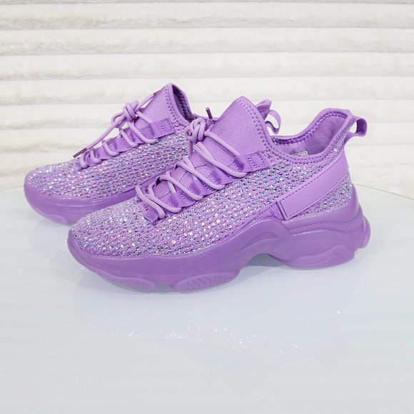 Comfy Cush Purple Jelly Sole Slip On Pull Tie Breathable Running Shoes Sneakers - Picture 1 of 10